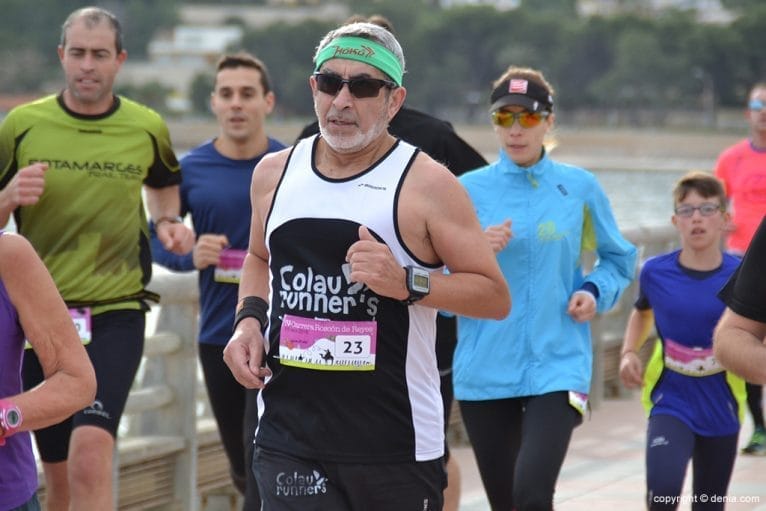 El veterano Ismael Ferreras en la carrera
