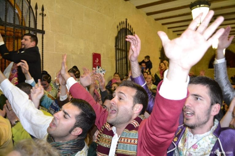 Fallas Dénia 2015 - celebración del primer premio de Baix la Mar