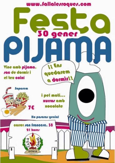 Fiesta pijama en Les Roques