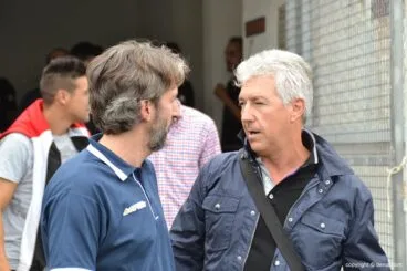 Juan Carlos con Franco Borrás