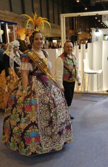 La fallera mayor de Dënia en Fitur