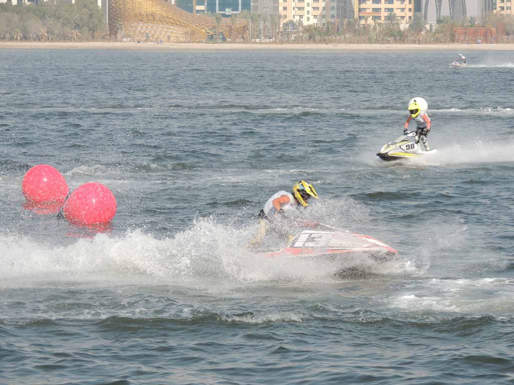 Marina de Dénia en el campeonato de Aquabike de Emiratos Árabes