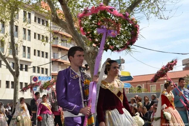 Falla Baix la Mar: ubicación, fotos e historia 113 Ofrenda Dénia 2014 Baix la Mar
