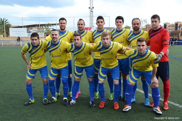 Onze de el CD Dénia davant la UD Alginet