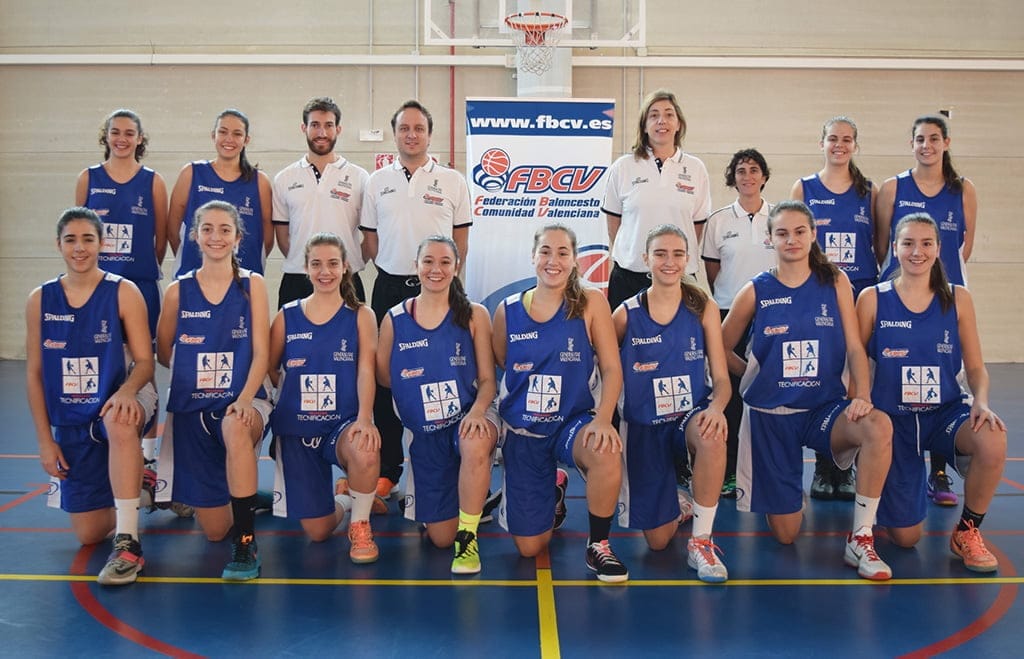 Melanie Neufcour con la Selección Valenciana Cadete 