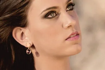 Pendientes rosa QVILAT
