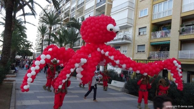 01 Carnaval infantil Dénia 2016 Pulpo gigante