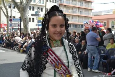 Ofrenda de flores Fallas de Dénia 2014 – Darrere del Castell – Angela Pan