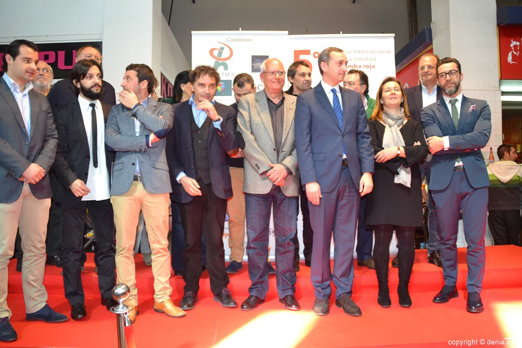 5º Concurso Internacional de Cocina Creativa de la Gamba Roja de Dénia – Miembros del jurado y autoridades