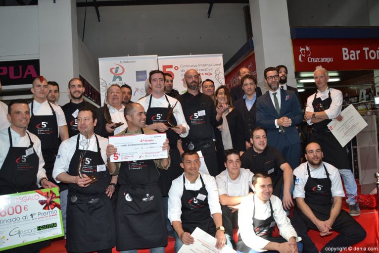 5º Concurso Internacional de Cocina Creativa de la Gamba Roja de Dénia - Participantes y jurado