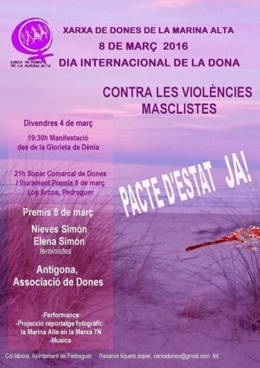 Actos del Día de la Mujer de la Xarxa de Dones 2016