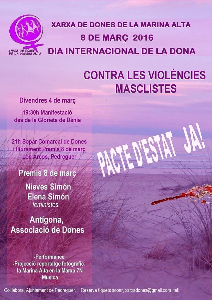 Actos del Día de la Mujer de la Xarxa de Dones 2016