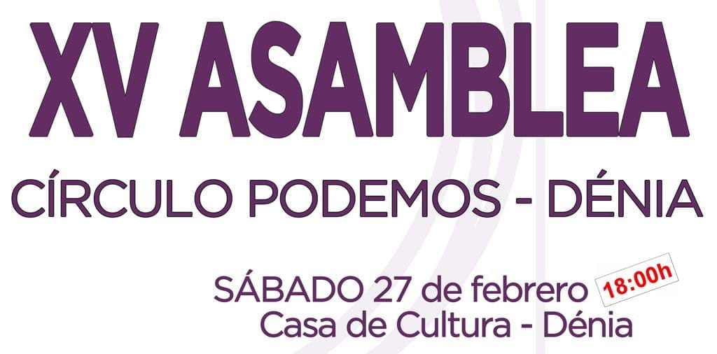 Asamblea de febrero del Círculo Podemos Dénia 1 Asamblea Podem Febrero 2016