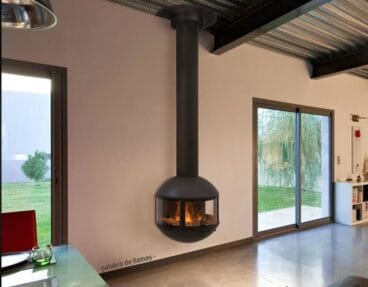 Chimenea suspendida