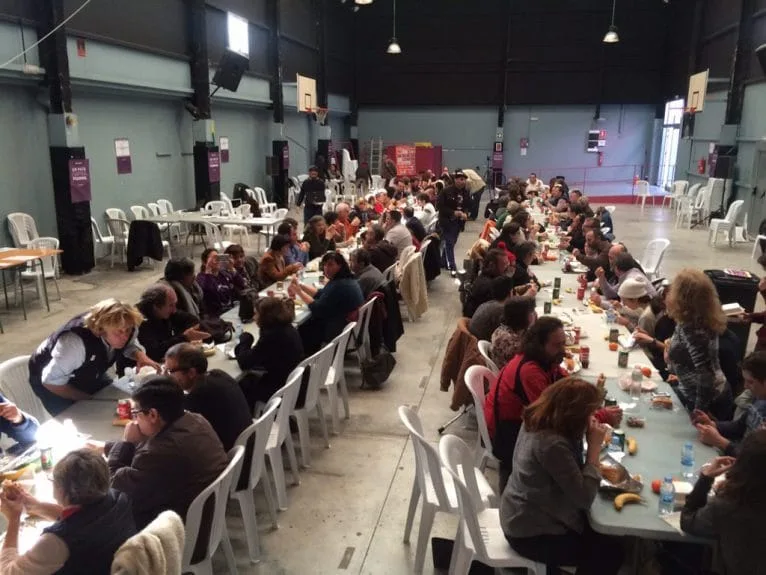 Comida del Encuentro de Intercírculos de Podemos en Dénia