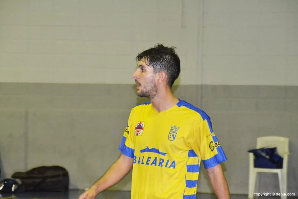 David Jaén durante el partido