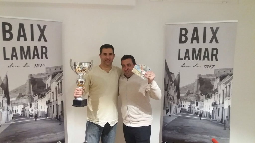 Ganadores del campeonato de futbolín de Baix la Mar