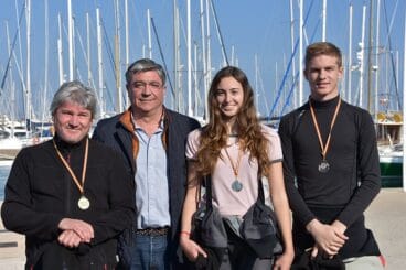 Jaime Portolés con los tres primeros clasificados