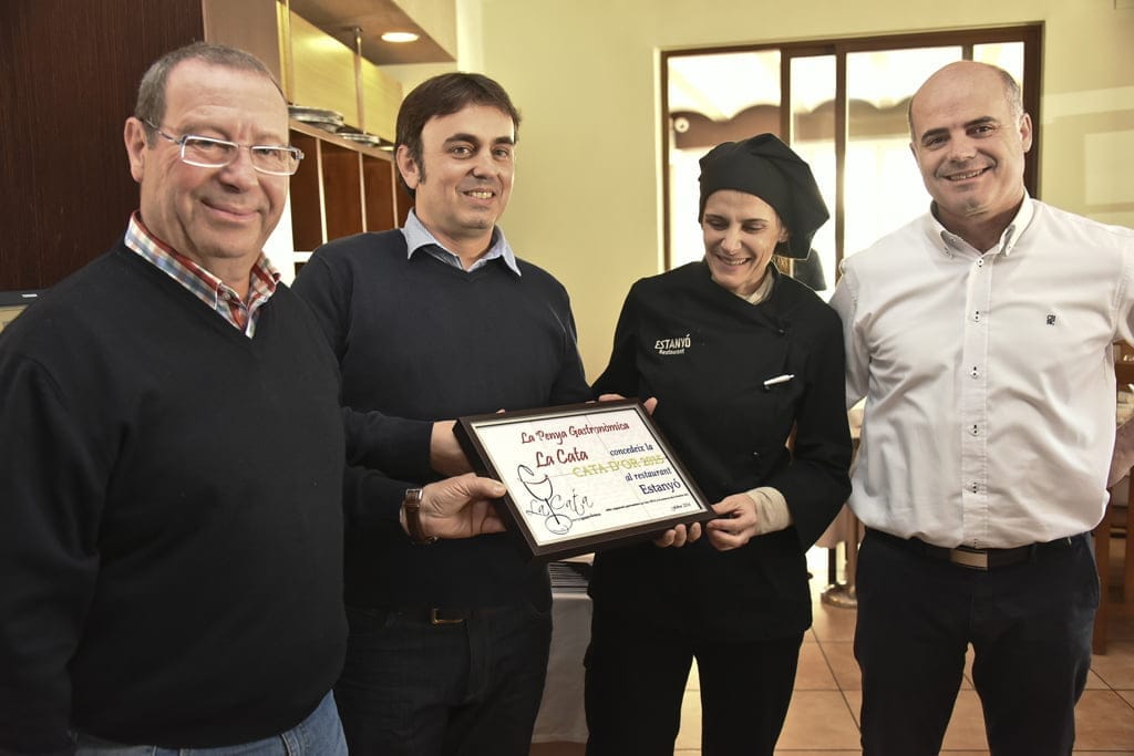 L'Estanyó recibe el galardón Cata d'Or