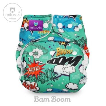 Pañales milovia unique bam boom nappy cover one size 1