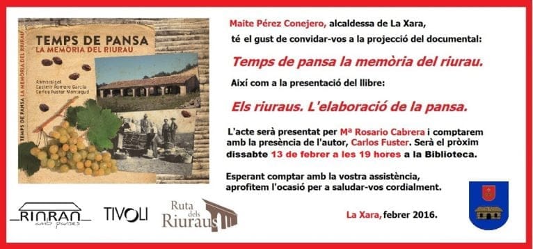Presentación de Temps de Pansa en la Xara