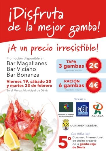 Promoción Gamba Roja en el Mercat