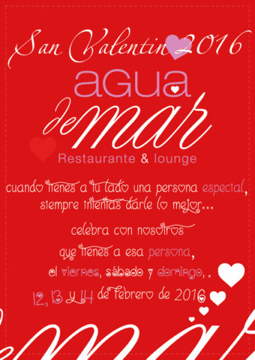 San Valentín Agua de Mar 2016