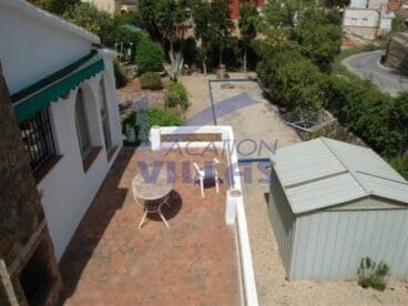 Terraza vista desde arriba chalet