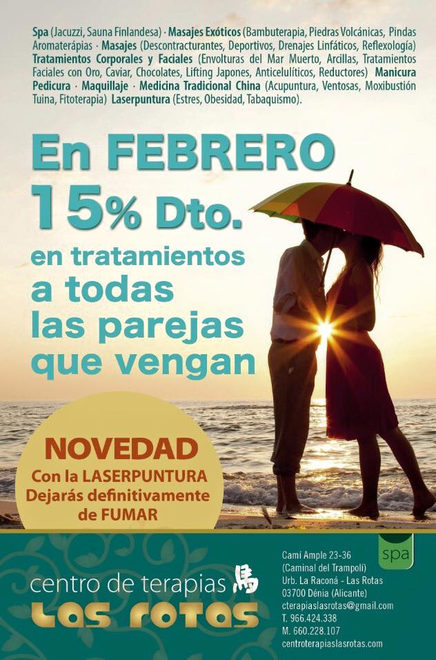 descuento febrero Centro terapias las rotas