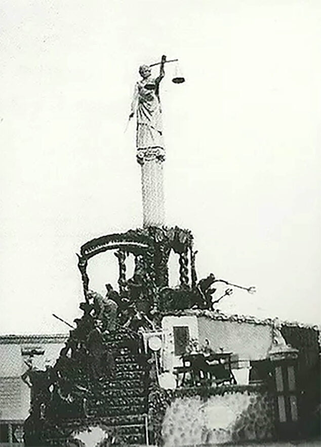 Imagen: Monumento de Joan Bisquert para la Oeste en 1951