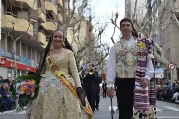 Ofrenda de Flores Fallas Dénia 2016 – Falla Campaments – Cargos