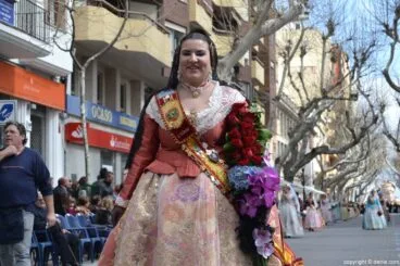 Ofrenda de Flores Fallas Dénia 2016 – Falla Diana – Fallera Mayor