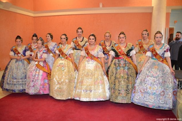 07 premios fallas infantiles denia 2016 cortes de honor de las falleras mayores de denia