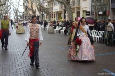 Ofrenda Flores Fallas Dénia 2015 – Falla París Pedrera
