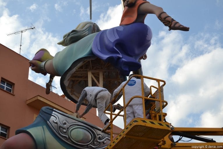 Plantà fallas Dénia 2016 - Falla Baix la Mar