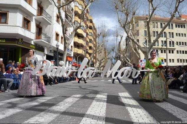 126 ofrenda de flores fallas denia 2016 falla baix la mar