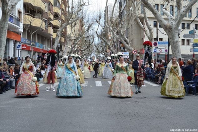 135 ofrenda de flores fallas denia 2016 falla baix la mar