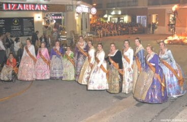 Cremà fallas Dénia 2016 – Falleras mayores y cortes de honor