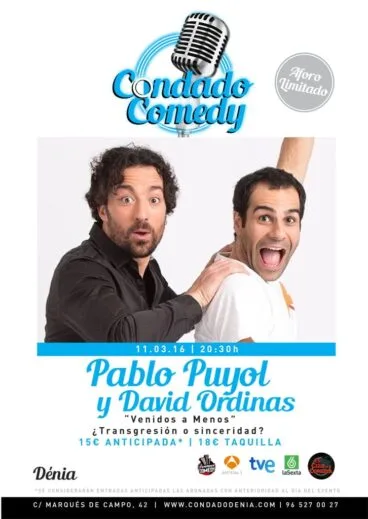 Pablo Puyol y David Ordinas en Condado Comedy