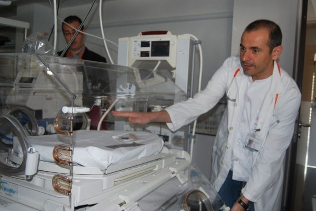 alumnos del colegio alfa omega en el hospital