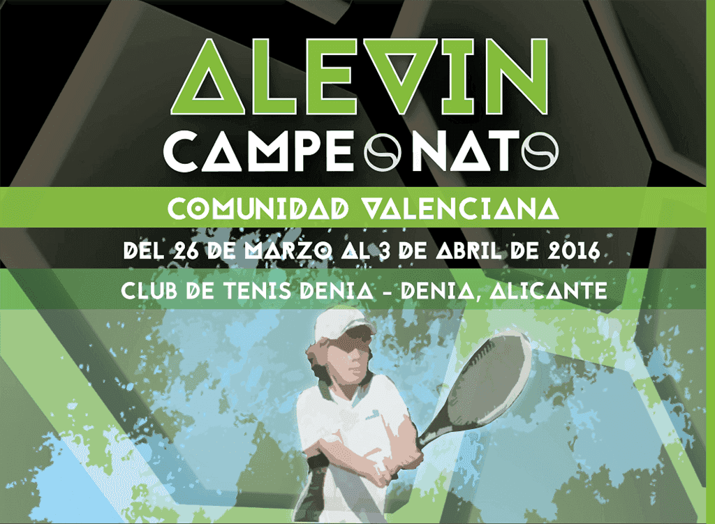 Cartel Campeonato alevín de Tenis