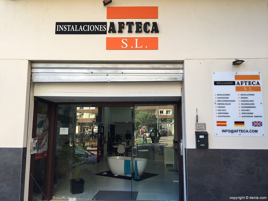 instalaciones afteca tienda