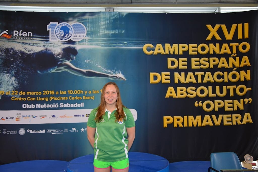 La nadadora Sara Vazquez participó en el Campeonato de España de primavera 1 La nadadora Sara Vazquez