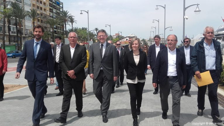 Inauguración del nuevo paseo del puerto de Dénia - Paseo por el puerto