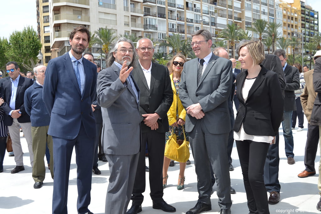 Inauguración del nuevo paseo del puerto de Dénia – Explicación de Teo San José