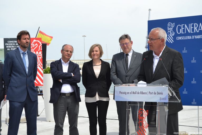 Inauguración del nuevo paseo del puerto de Dénia - Discurso de Vicent Grimalt