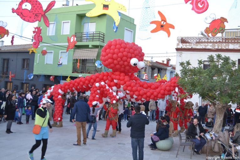 Carnaval infantil Dénia 2016 - Pulpo gigante