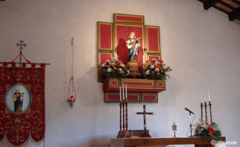 Altar der Einsiedelei von Santa Paula