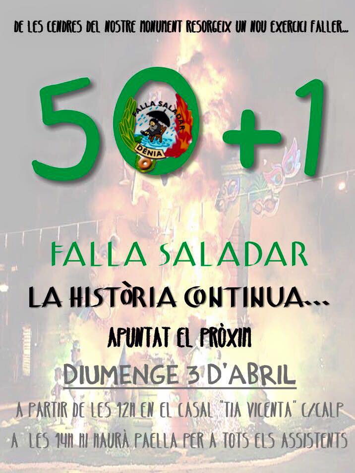 Apuntà 2017 en la falla Saladar