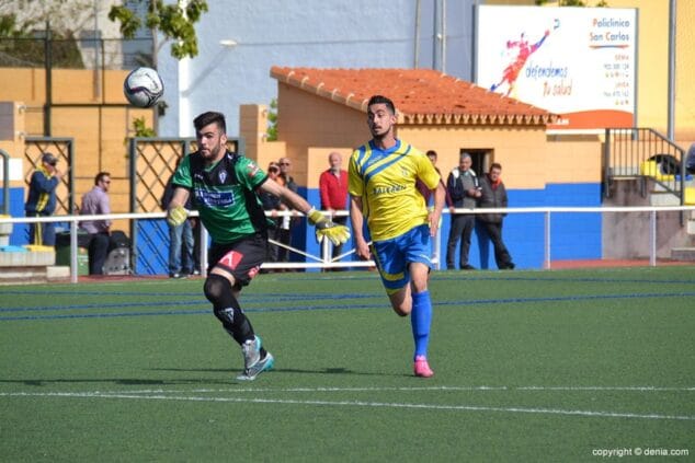 borja marcando el unico tanto del partido